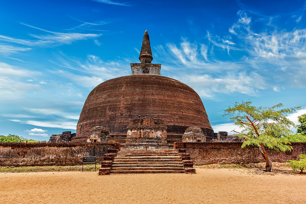 Dans la cité ancienne de Polonnaruwa, au Sri Lanka