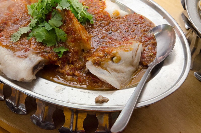 Lala Chong's steamed tilapia fish