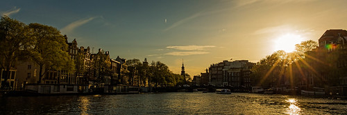 travel cruise sunset holland tower tourism church amsterdam canon canal vanishingpoint flickr lensflare burst ef2470mmf28lusm facebook munttoren 1dx alexstoen alexstoenphotography canoneos1dx