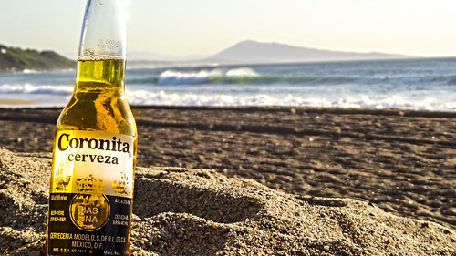 ocean sunset sun france beach beer landscape corona sunrises plage bidart biere paysbasque coronita aquitaine