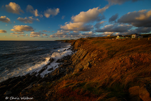 sky sea sunset island clouds coast ocean waves drive trail evening gulf lawrence cape atlantic st breton cabot
