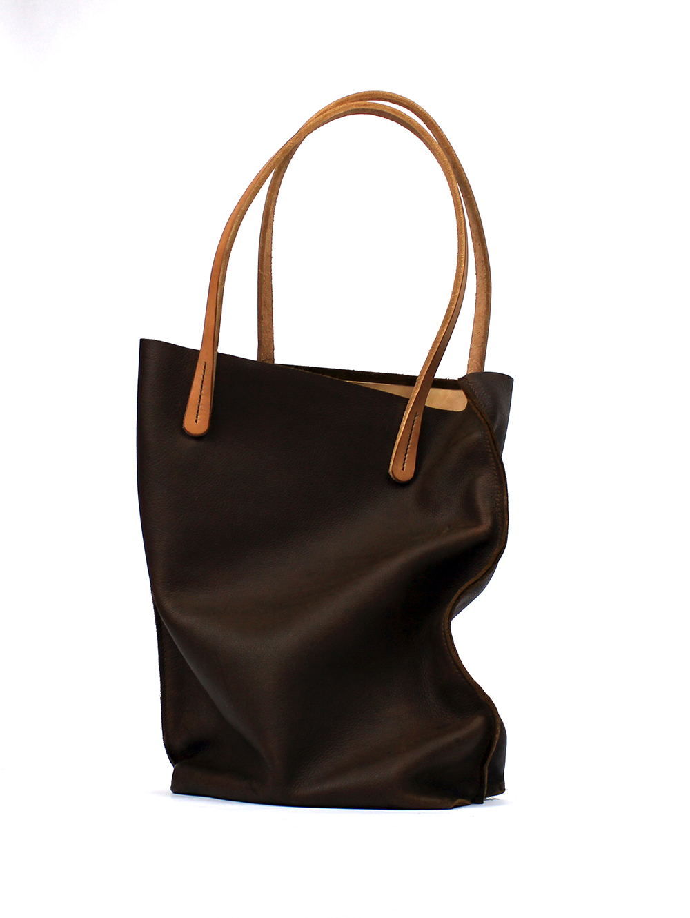 product design prototype. leather tote bag | hrrundel design