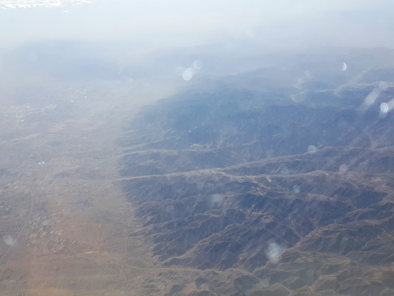 China from the plane
