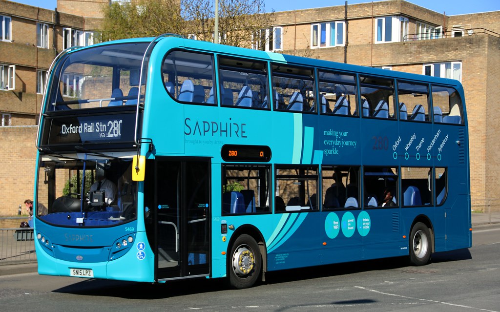 Arriva The Shires 5469 SN15LPZ in Oxford nearing the end of its working on a 280 service from Aylesbury.