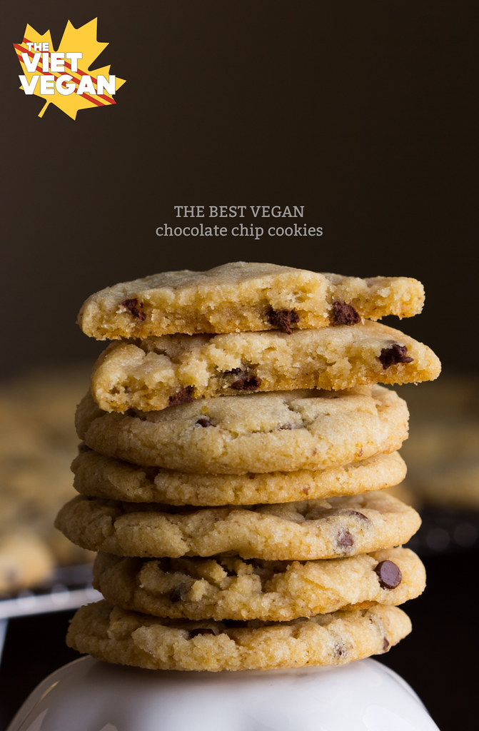 THE BEST Vegan Chocolate Chip Cookies | The Viet Vegan | Crisp edges, chewy centre, perfect chocolate-to-cookie-ratio.