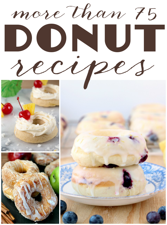more than 75 DONUT recipes collage.