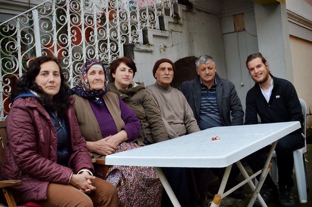 The family owners from the hostel Adelante in Trabzon