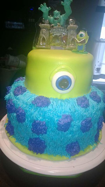 Monster University Themed Cake by Misty Boggs of Simply Sweet Cupcakes