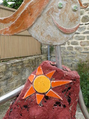 Detail sculpture - Photo of Trémargat
