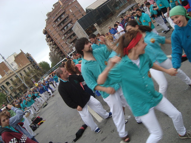 Castellers Esplugues a la FM Sagrada Família