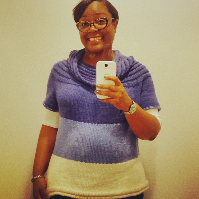 My selfies are always awkward but my sweater is super cute! #dwjknits #knitstagram