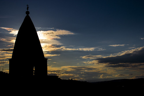 sunset silhouette tramonto cattedrale molise larino