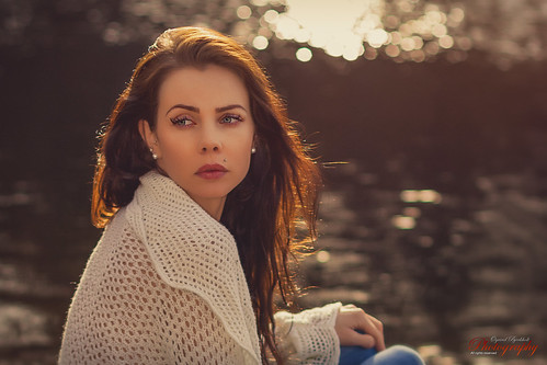 she sunset portrait woman lake sexy water girl beautiful norway female canon reflections 50mm golden eyes warm soft pretty looking bokeh lace feminine gorgeous dream lips piercing sensual hazy classy elegance arendal