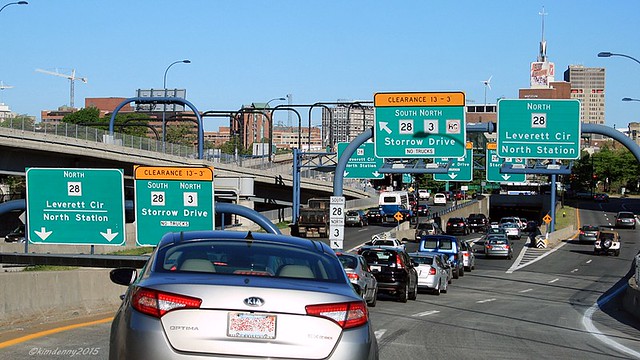 Boston morning traffic