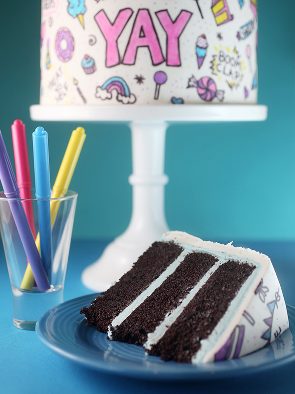 Birthday Cake Cartoon Illustration. Doodle cake, cupcake for a happy  birthday celebration 22805286 Vector Art at Vecteezy