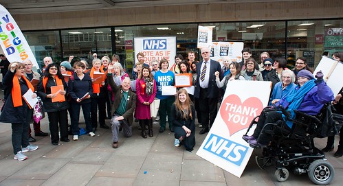 Hampstead and Kilburn NHS petition hand-in