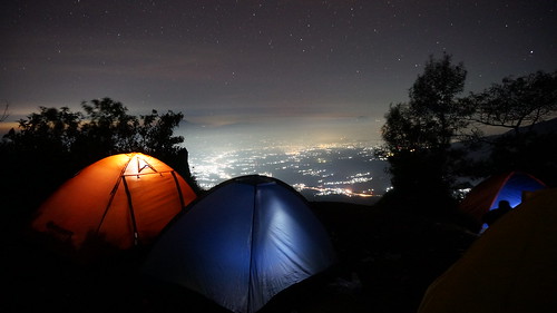 travel camping light camp mountain night landscape star hiking tent gunung backpacker tenda mountaineer traveler sindoro