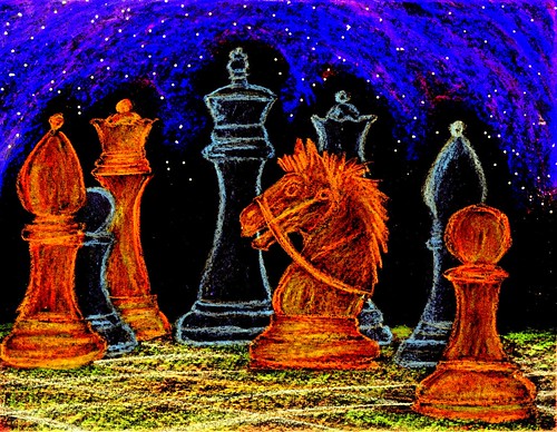 Chess Pawn Painting 