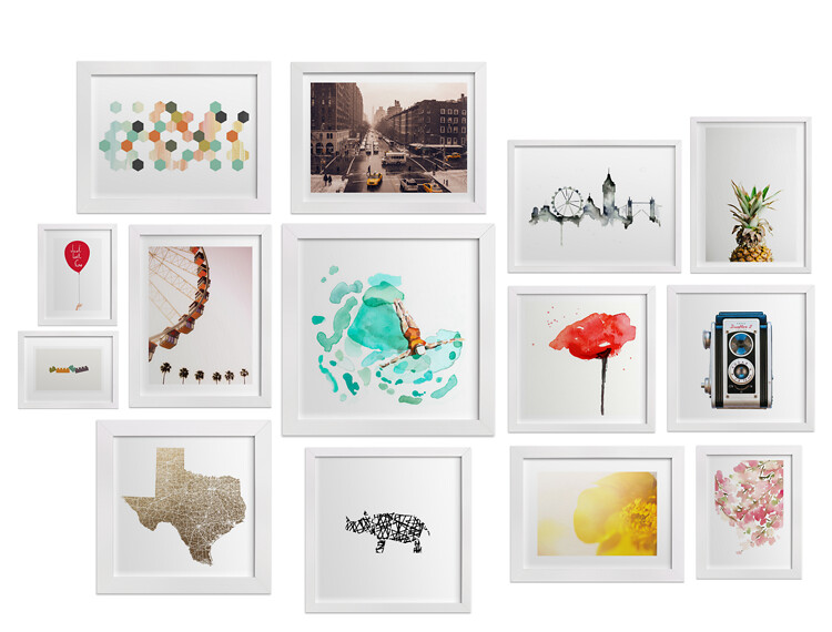 minted.com gallery wall inspiration