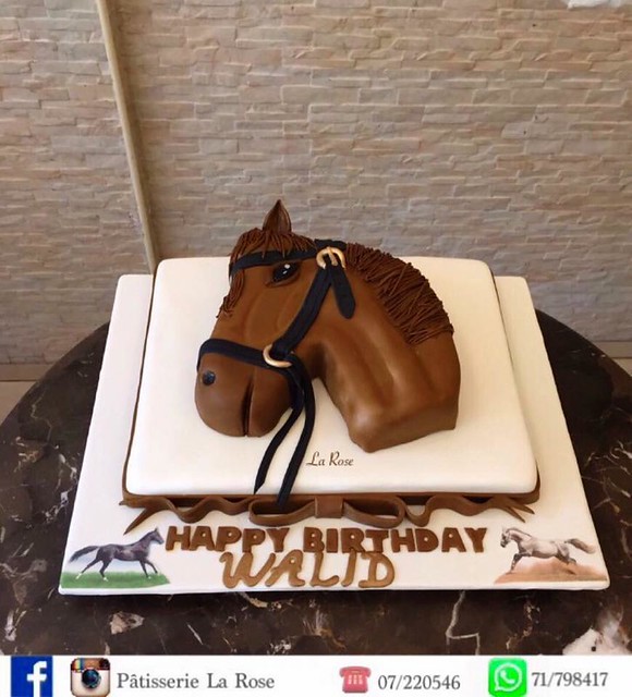 Horse Themed Cake by Joumana Khalife of Pâtisserie La Rose