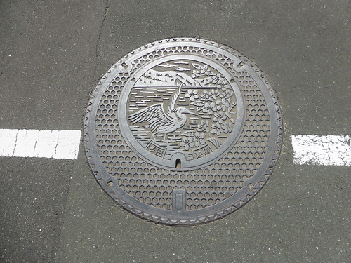 japan 日本 shikoku 四国 bird manhole