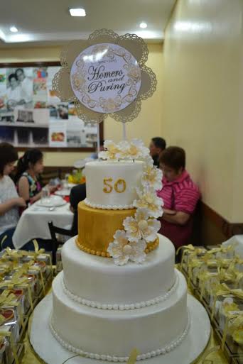 50th Anniversary Cake by Alicia Ramos Santiago-Villas