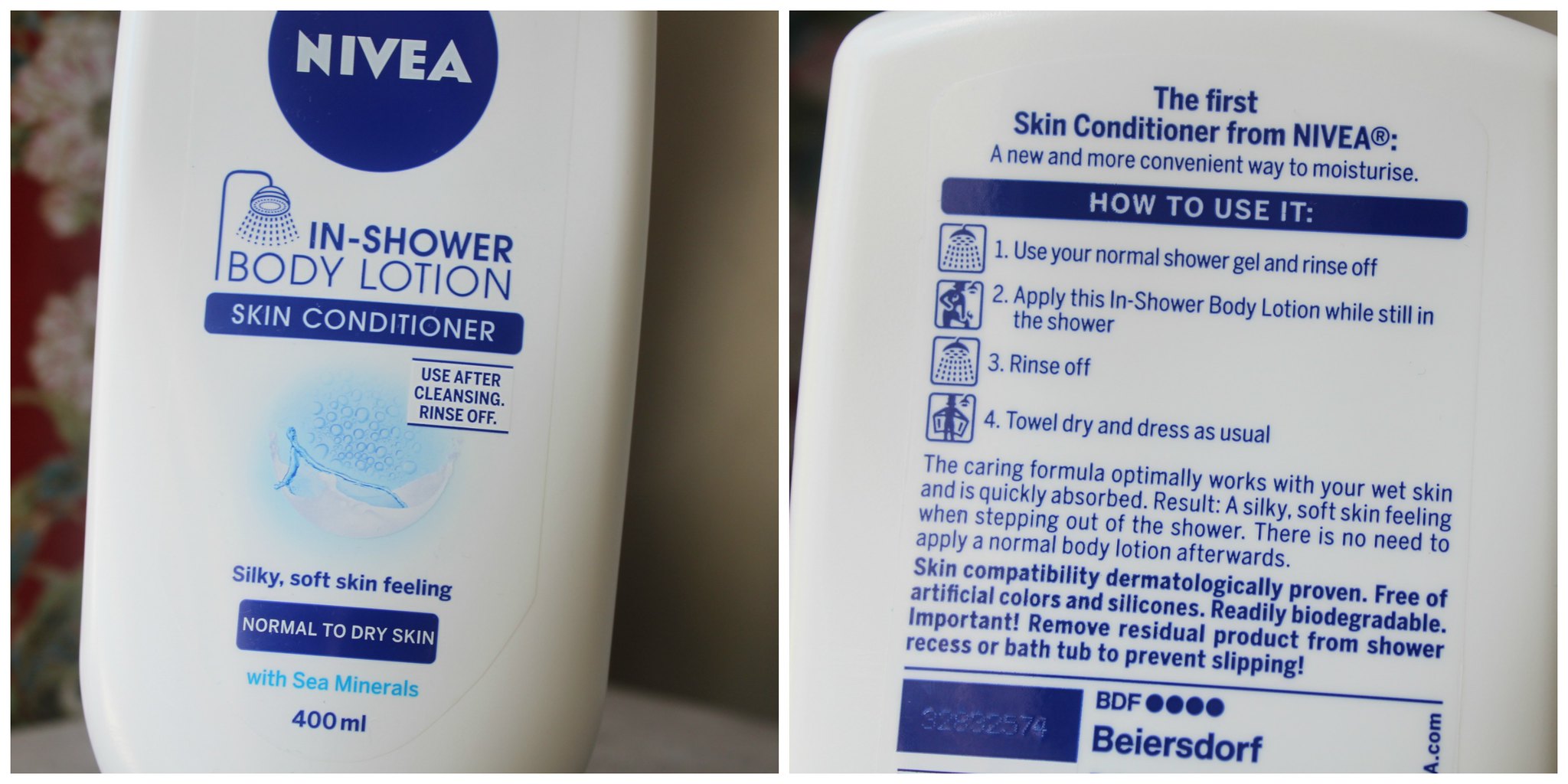 Nivea in shower body lotion australian beauty review blog blogger aussie honest drugstore moisturiser priceline skin conditioner