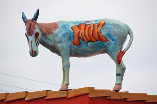 sculpture newmexico art painted burro carrizozo