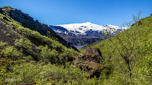 mountain landscape iceland rocks glacier eyjafjallajökull