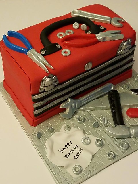 Tool Box Cake by Flor De Maria Burgos-Ossio of Sweets BY FLOR