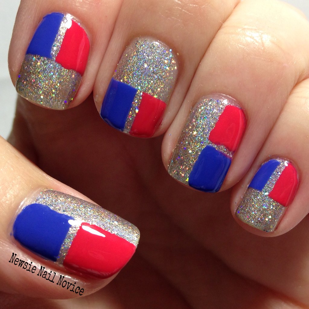 Color Block Nails with Literary Lacquers Mirror of Galadriel | Newsie ...