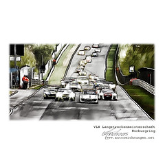 #VLN #Langstreckenmeisterschaft #Nurburgring #Nordschleife #Pencildrawing by www.autozeichnungen.net