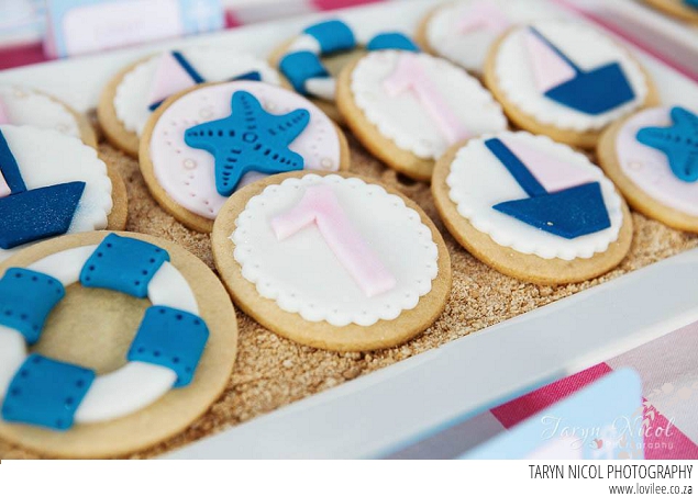Nautical birthday party in blues & pinks