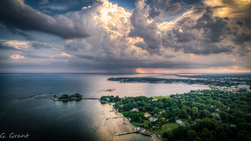 stamford connecticut unitedstates us hdr drone wideangle contrast aeriallandscape aerialview aerialphotography stamfordconnecticut summer clouds sky majestic beautifulcapture thunderstorm weather djiphantom3 highdynamicrange cloudporn amateurphotography amazing