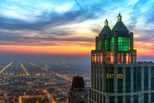 sunset chicago haze cityscape d800 jnhphoto