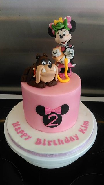 Minnie and Pets Themed Cake by Leanne Kerr of Little Cakes Of Art
