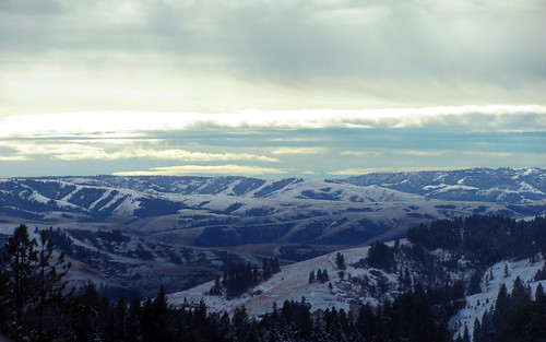 winter usa snow mountains oregon unitedstates bluemountains pendleton ooolookit oregonfromamovingcar