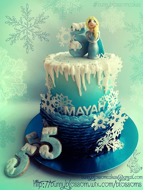 Frozen Themed Cake by Lenné Oberholzer of BunnyBlossom Cakes & Parties
