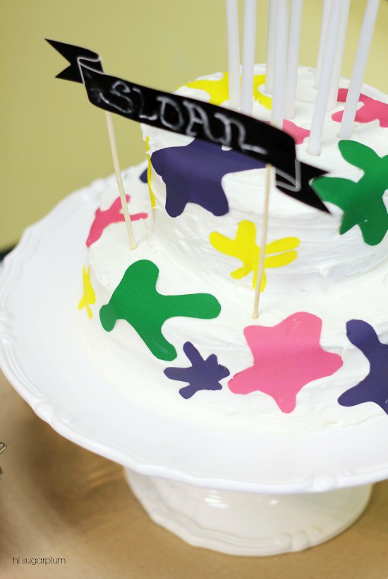 Hi Sugarplum | Art Party Splatter Cake