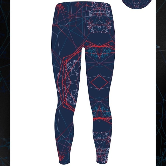 The tights I designed on the @hellyhansen #thisismystyle app are being made up into real tights for me! Excitement.