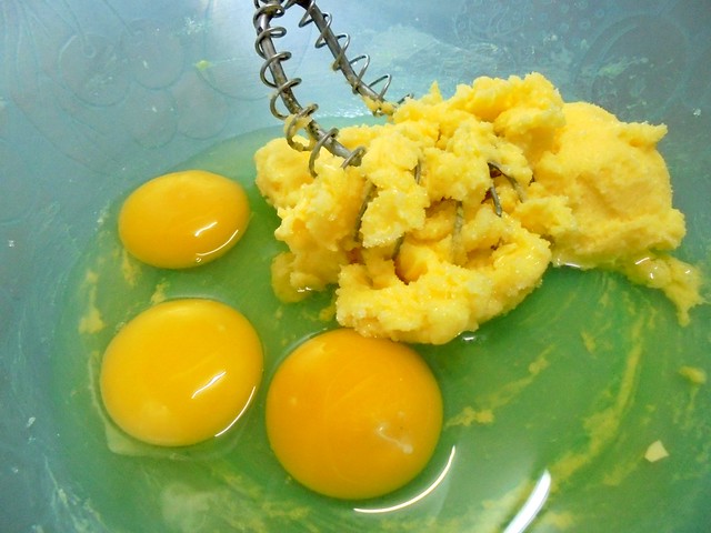 Butter sugar eggs