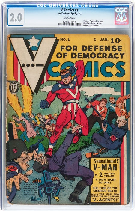 V-Comics #1 CGC 2.0