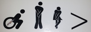 New Zealand Bathroom sign