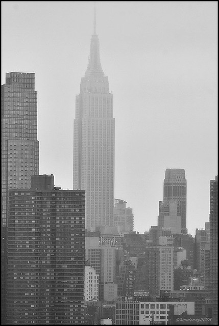 Midtown Manhattan on a cloudy day