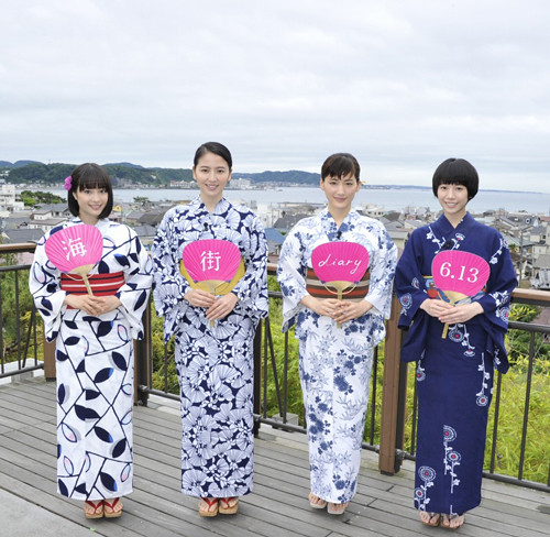 『海街Diary』４姉妹が浴衣姿で鎌倉凱旋