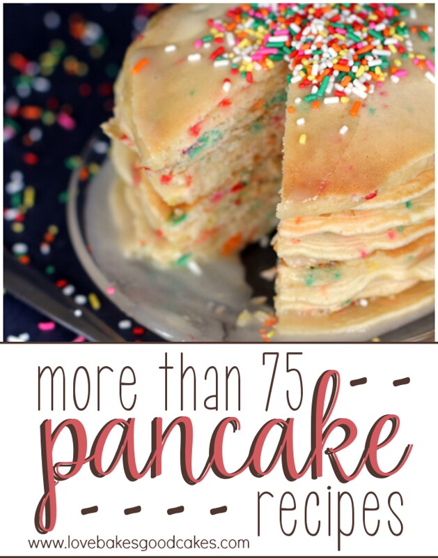 More than 75 Pancake Recipes collage.