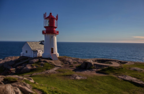 lighthouse building ts tiltshift miniatyre landscape view sea ocean coast coastline colors processing sight norway sealine seascape safety old tourists travel canoneos6d water lindesnes sunshine outdoors rocks blue green red exposure océanos photo picture portrait panorama awesome scene serene scandinavia details dof daylight flickr farben focus colour beautiful blau norge mood tower architecture outdoor autofocus