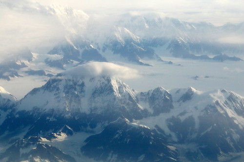 america alaska usa ice glacier snow aerial