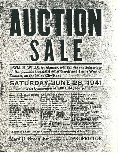 estate michigan auction 1941 emmett auntmolly marydbreen 11271imlaycityroad