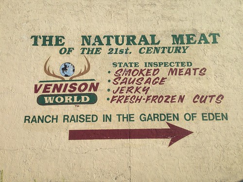 sign typography meat signage
